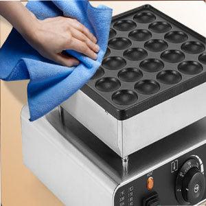 【GARVEE】Mini Muffin & Dutch Pancake Maker, 25-50 Hole Stainless Steel Electric Machine, Non-Stick Surface, 1.8" Diameter, 50-300°C Temp & Time Control, Ideal for Home & Restaurant Use, 850W, 110V