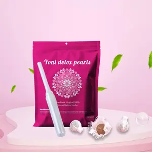 Yoni Detox Pearls, 3 pearls + 1 applicator, women’s intimate cleaning, feminine hygiene product, daily care Gentle Cleanser
