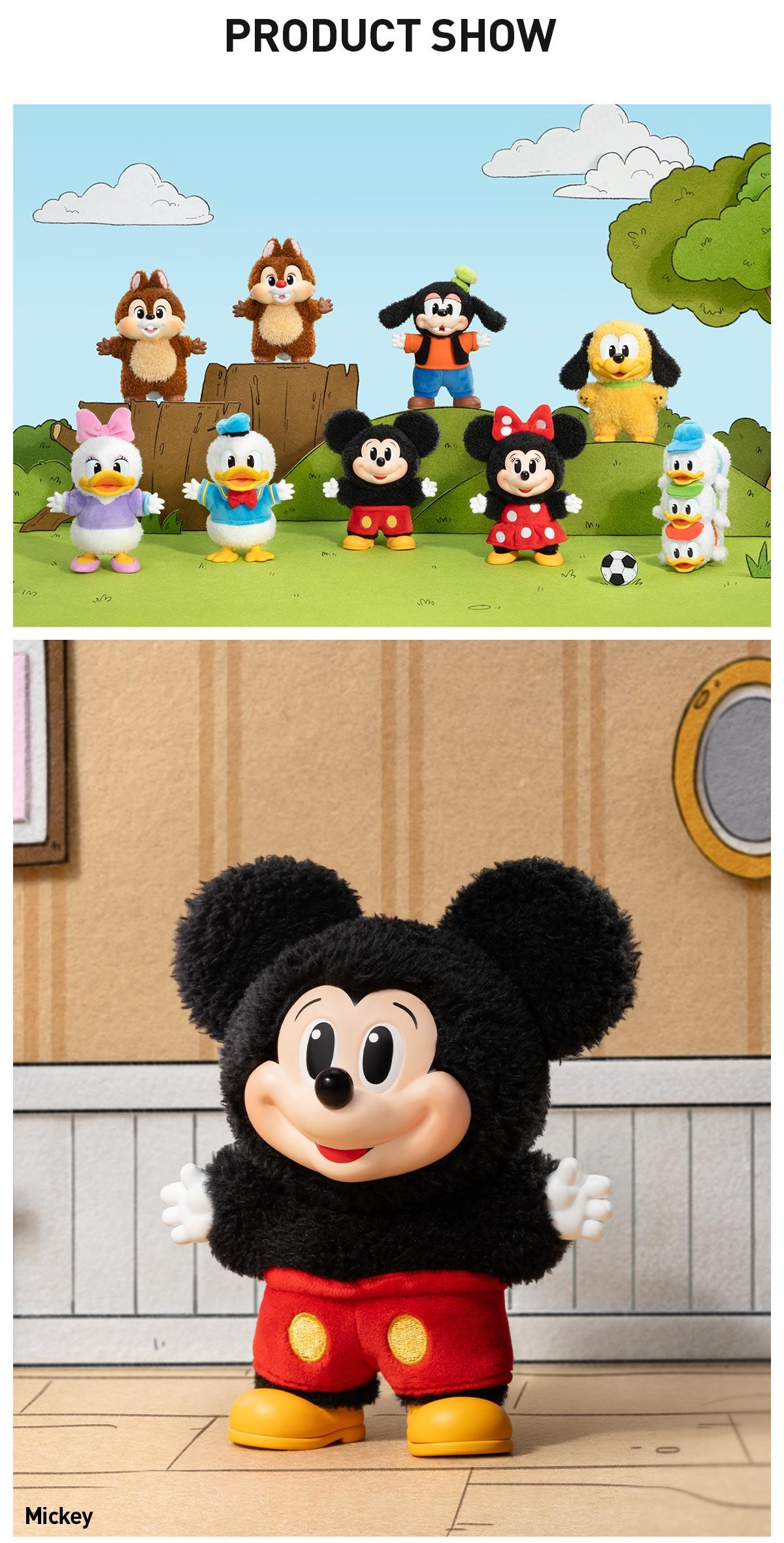 POP MART Mickey Family Cute Together Keychain Series Figures Blind Box, Collectible Toys,summerwins