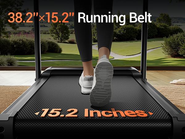 Incline Treadmill with Handle for Home and Office, Folding Treadmills with 300 Lbs Weight Capacity, 3.0HP Quiet Walking Pad Treadmill, Three LED Screen Display SpringStatements