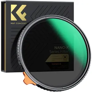 【K&F CONCEPT】pt ND2-32 True Color Variable (1-5 Stops) ND Lens Filter, Adjustable Neutral Density Filter with 28 Multi-Layer Coatings for Camera Lens
