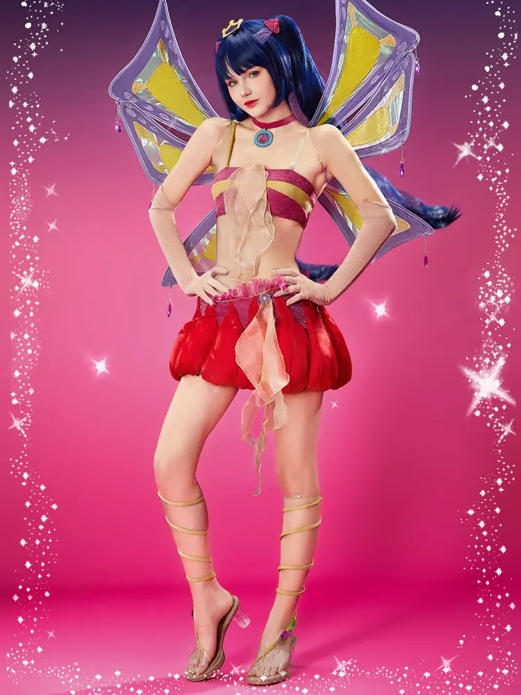 Officially Licensed Winx Club Enchantix Musa Cosplay Costume Set