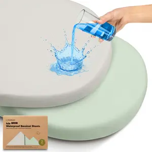 2-Pack Isla [Protect+] Waterproof Bassinet Sheets