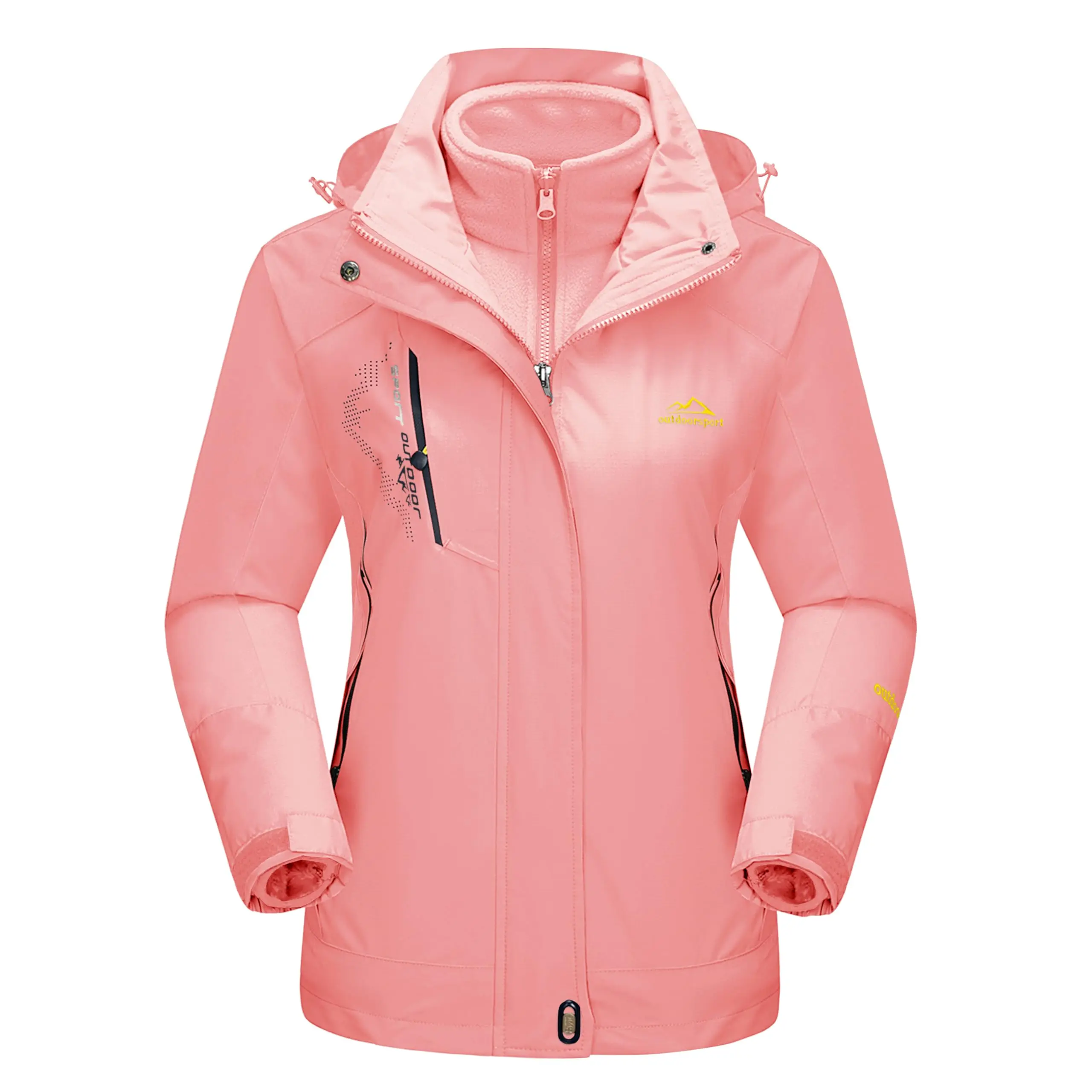 Cotrasen Women's 3-in-1 Winter Coats Snow Ski Jacket Waterproof Windproof Fleece Lined Winter Jacket Parka