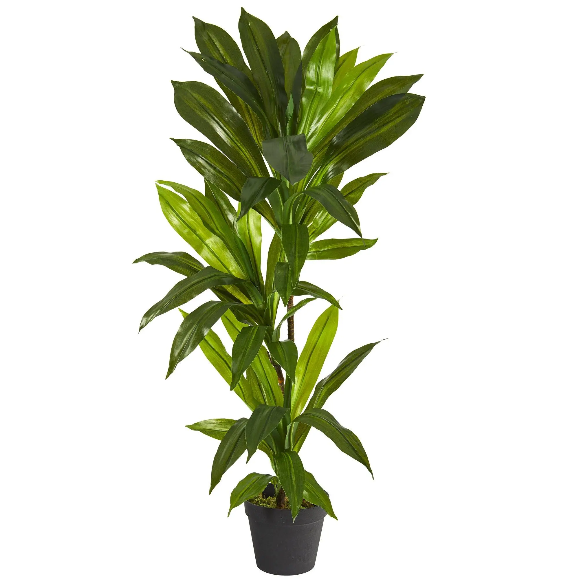 3' Synthetic Real Touch Dracaena Artificial Tree - Adjustable Bendable Wire Fake Indoor Plant, Floral Decor Home Accent