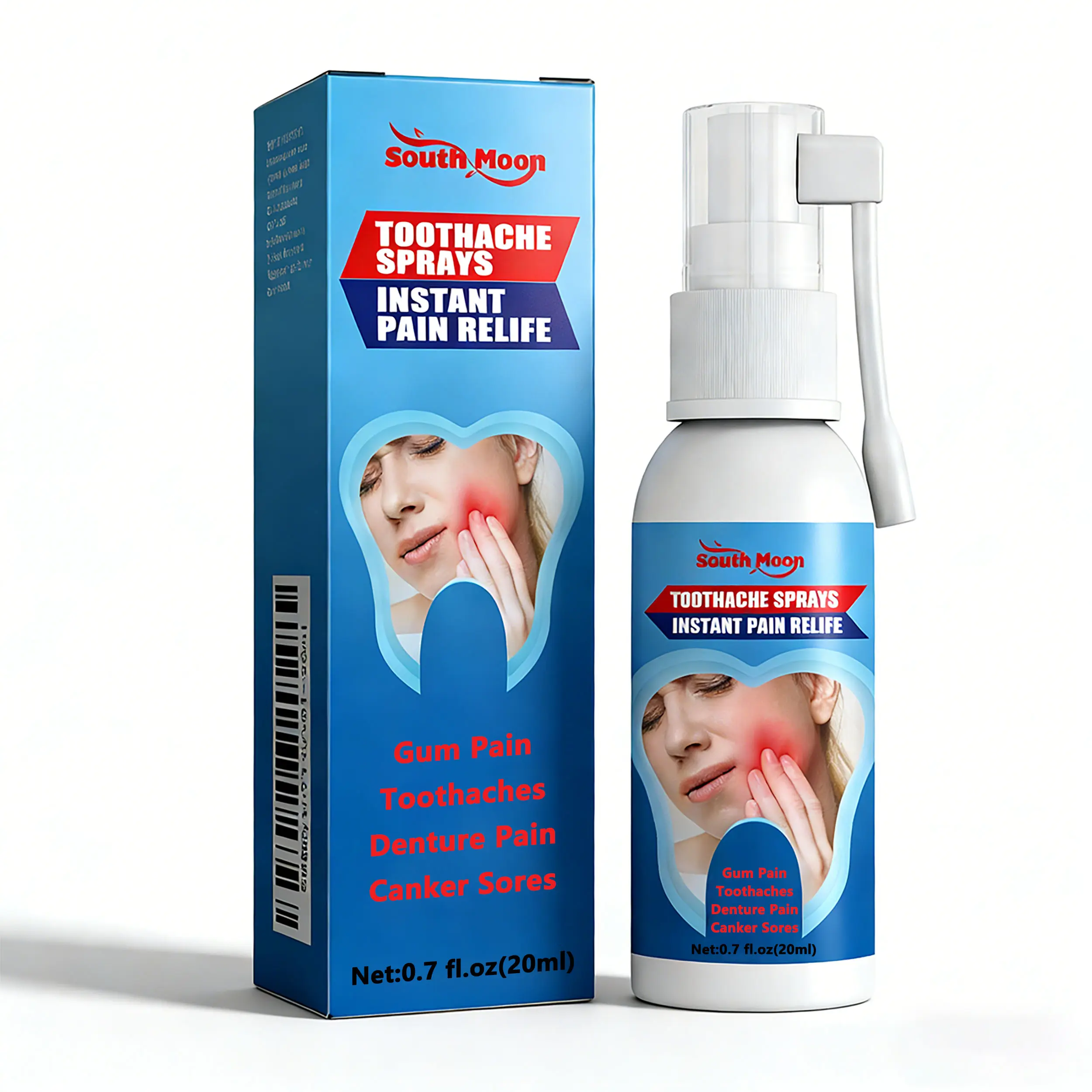 Oral Care Spray, Mild Daily-Use Formula for Sensitive Teeth, Soothes Gum Discomfort, Supports Tooth Health