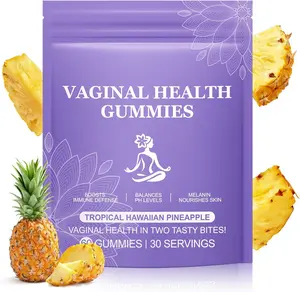 Premium Feminine Balance Gummies,Vital Vaginal Probiotics Source Feminine Gummies,Pineapple Flavor for Women ph,for Women of All Ages - Probiotics for Digestion, Gut Health, Immune Support