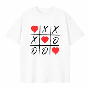 Valentine T Shirt, XOXO Hearts Shirt, Couples Matching Graphic Tee for Men Women