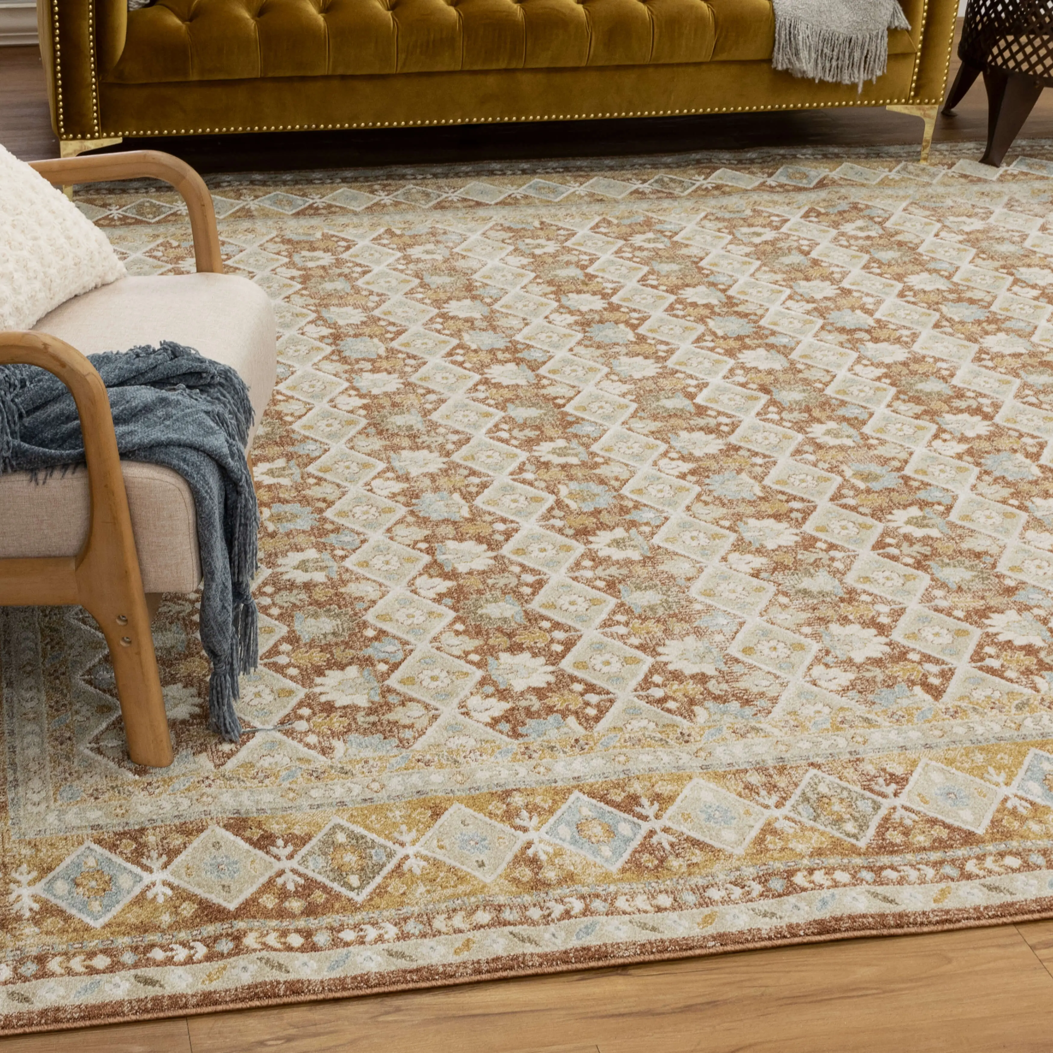 Karastan Windermere Staveley Terracotta Area Rug