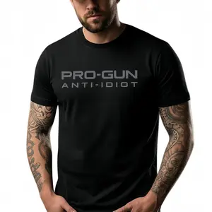 Pro-Gun Anti-Idiot T-Shirt |   Tactical Second Amendment Tee |   Men's Pro-2A Graphic Print Cotton Shirt |   Bold Statement Apparel |   2A Rights Supporter Gift Idea |   Casual Patriotic Wear,washed