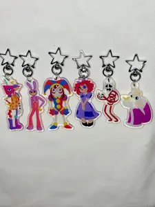 Digital Circus Acrylic Keychain: Kinger, Jax, Pomni