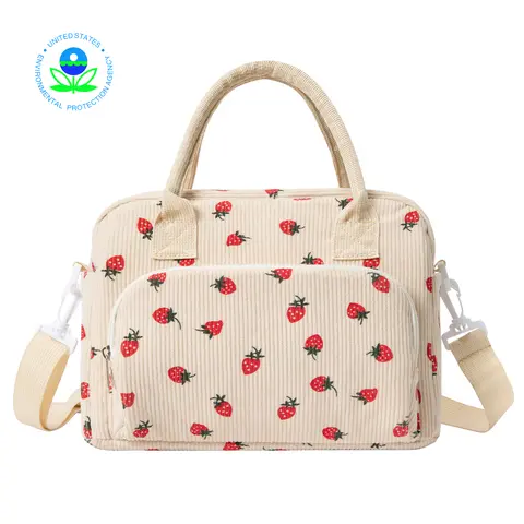 MEXS Lunch Bag Tote Bag Lunch Organizer Lunch Holder Insulated Lunch Cooler Bag for Picnic Office for Women/Men, Available in L & M Sizes