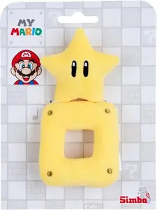 Super Mario - Baby 6" Plush Star with Rattle for Infants  [COLLECTIBLES] Plush