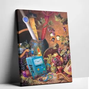 My Art Is A Weapon" Poster - Adventure Time Painted Suitable For Home Wall Art, Room Aesthetics, Decorative Canvas Prints