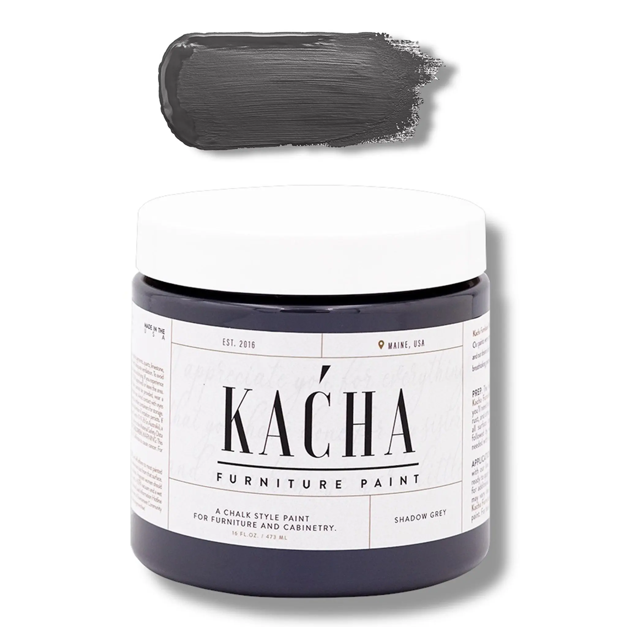 KACHA Furniture Paint - Shadow Grey | Elegant Matte Finish (Available in 2 Sizes)