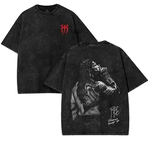 WWE Roman Reigns v8 Washed Cotton Oversized T-Shirt, Tank Top, Hoodies– Wrestling Inspired Graphic Tee, Premium Graphic T-Shirts Seamless Top Fabric Menswear shirts men