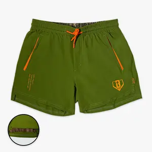 Realtree Pro Series Youth Shorts V2 with Liner - Olive Green/Legacy