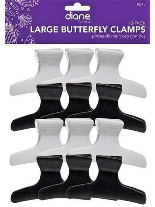 Diane Butterfly Clamps 12-Pack #D13 Diane Butterfly Clamps 12-Pack #D13