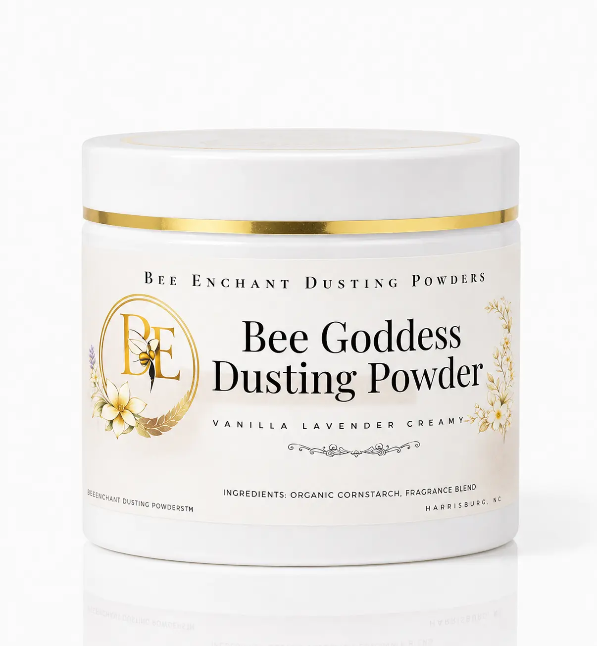 Bee Enchant’s Bee Goddess Custom Body Dusting Perfume Powder- Scented - Finely Milled powder Talc-Free Fragrance Vanilla Daily- Natural Shower Powder Cosmetic-body powder- perfume powder