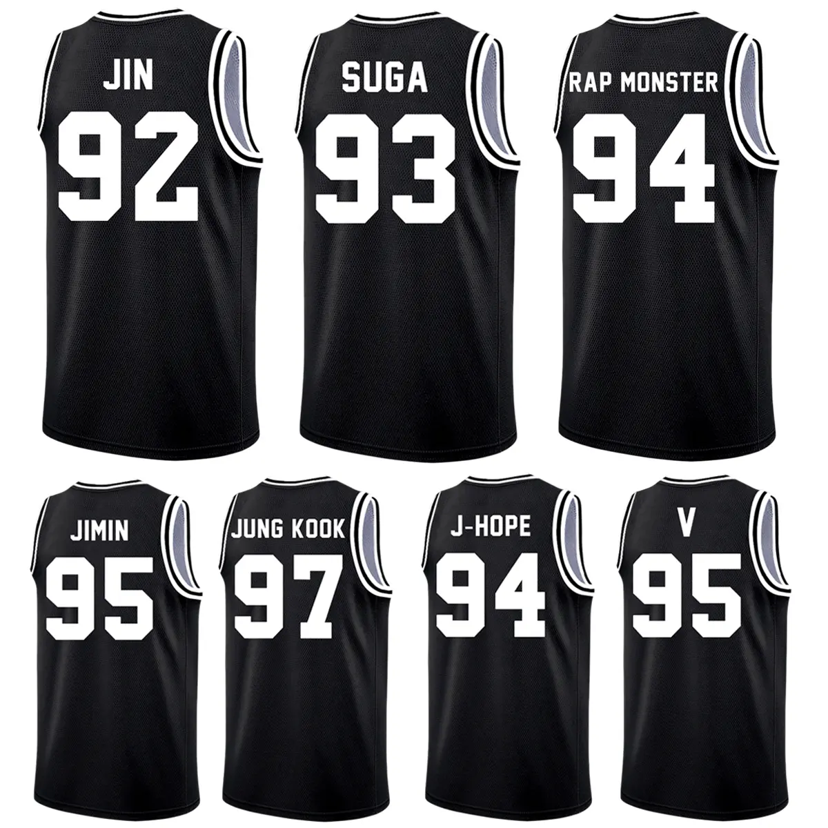 2026 Returning ARIRANG Sleeveless Tank - Mens Jersey Style Athletic Tee for Workouts, BT21 Kpop Band Design with JIN 92, SUGA 93, RAP MONSTER 94, J-HOPE 94, JIMIN 95, V 95, JUNG KOOK 97, Bold Style Concert Outfit for Men, Women's, Jersey Tank For Bold Sty