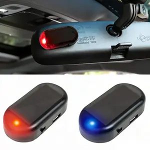 Car solar simulation alarm, mobile sensor camouflage safety light, with USB charging interface, portable alarm, suitable for shops, residences, garages, sheds, cars and other places