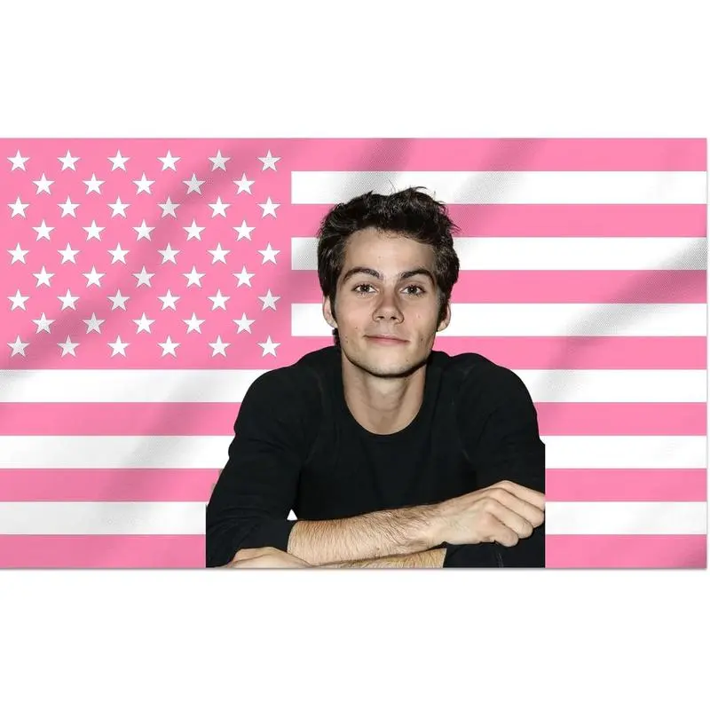 Dylan O'Brien Decorative Flag Tapestry - Double-Stitched Home Decor Gift, Wedding Decoration for Living Room, Indoor Outdoor Use