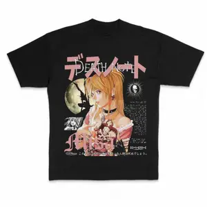Misa Vintage Graphic Tees, Death Note Tshirt, Death Note Merch, Anime Clothing, Unisex Manga Anime Shirts Top Menswear Womenswear Streetwear Urban men california outfit baggy box hoodies august black fits lemon demon