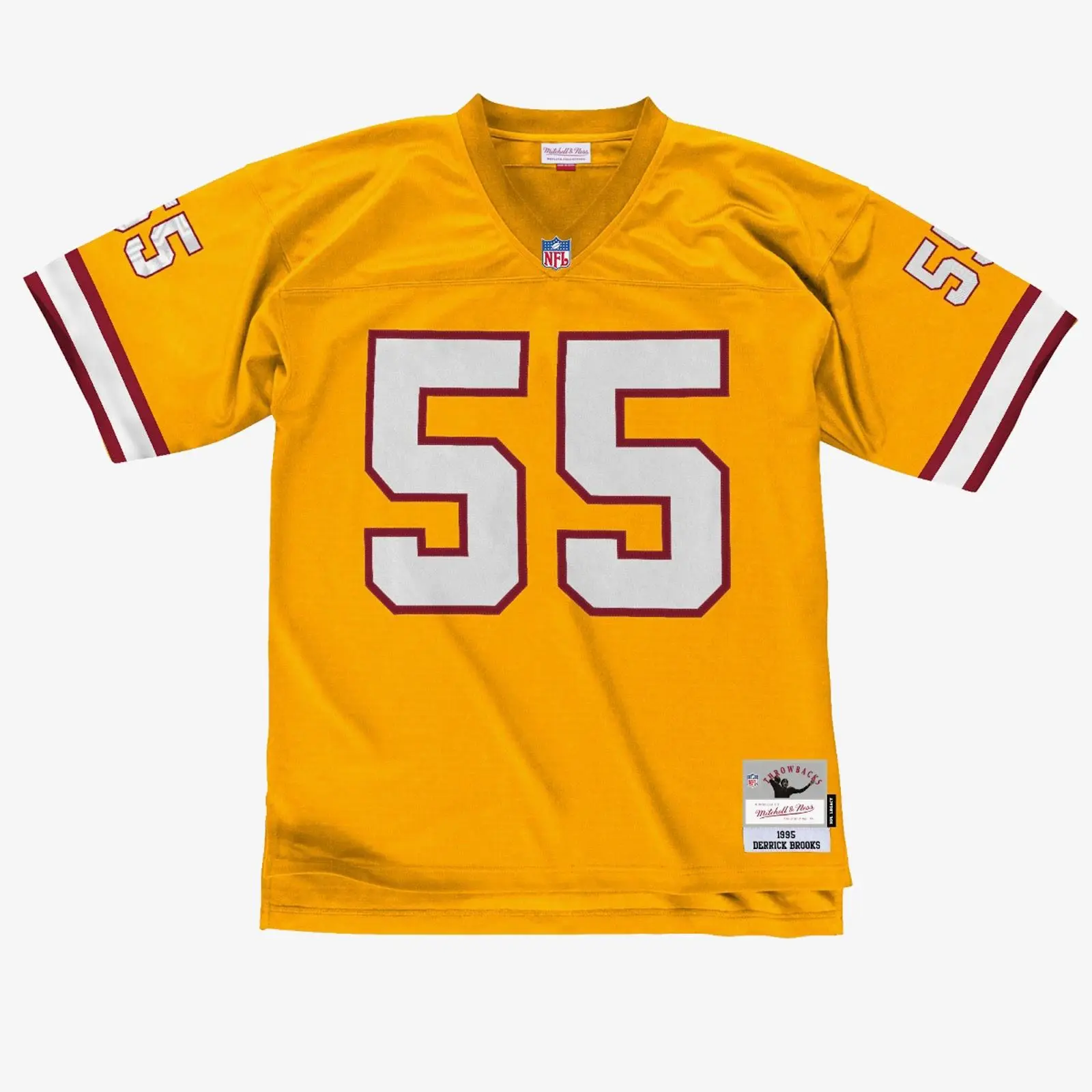 Mitchell & Ness Tampa Bay Buccaneers Derrick Brooks 1995 Orange Unisex Legacy Jersey, American Football Fanwear