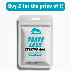 Clooudie Taste-less Chewing Gum (Buy 2 for the price of 1), 14 Gum, Reduce Sweet Signal, Helps With Eating Healthy, Help With Bloating, Gymnema Sylvestre, Vegan