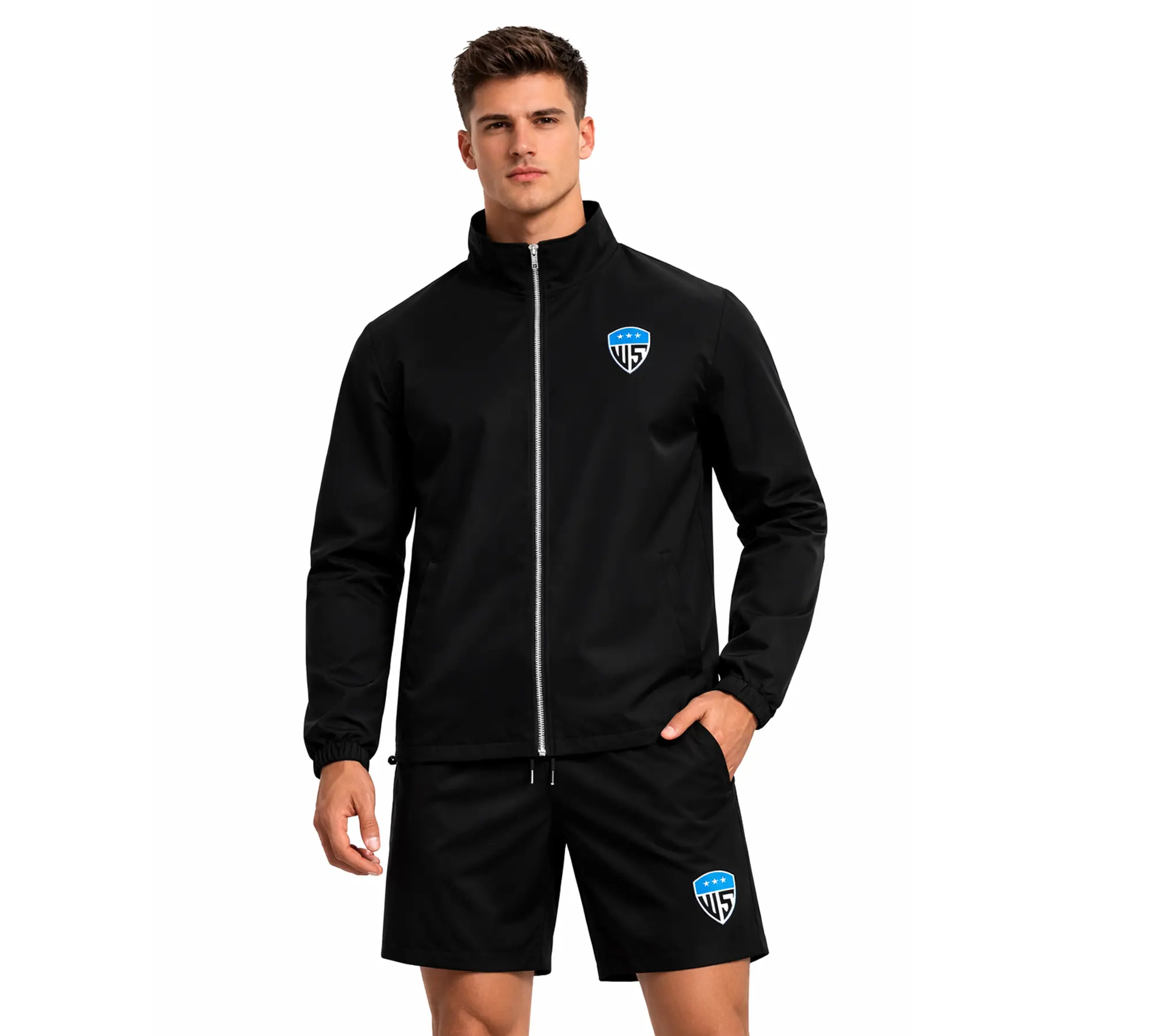 TTracksuit For Men's Windbreaker Lightweight Tracksuit 2-Piece Outfit Athletic Tracksuit for Active Wear and Gym Wear