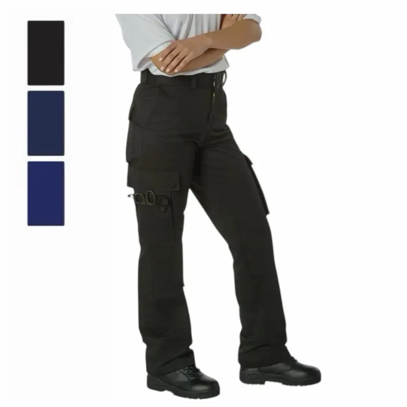ROTHCO Women's Comfortable Low-Waist Poly-Cotton-Polyester EMT Cargo Bottoms, 9-Pocket Design with Zipper Accessory, Expandable Waistband & Reinforced Knees, Lightweight Uniform Pants, Fabric, Cargo Pants Women, Fitted
