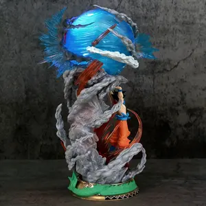 DBZ Anime Energy Attack Figure – Dynamic Collectible Statue with Glowing Effect, Power Sphere & Action Pose for Display & Gift Figurine Articulating Figurines