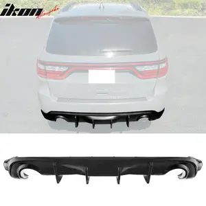 Rear Bumper Lip Diffuser for Dodge Durango 2011-2026 V2 Gloss Black Apron