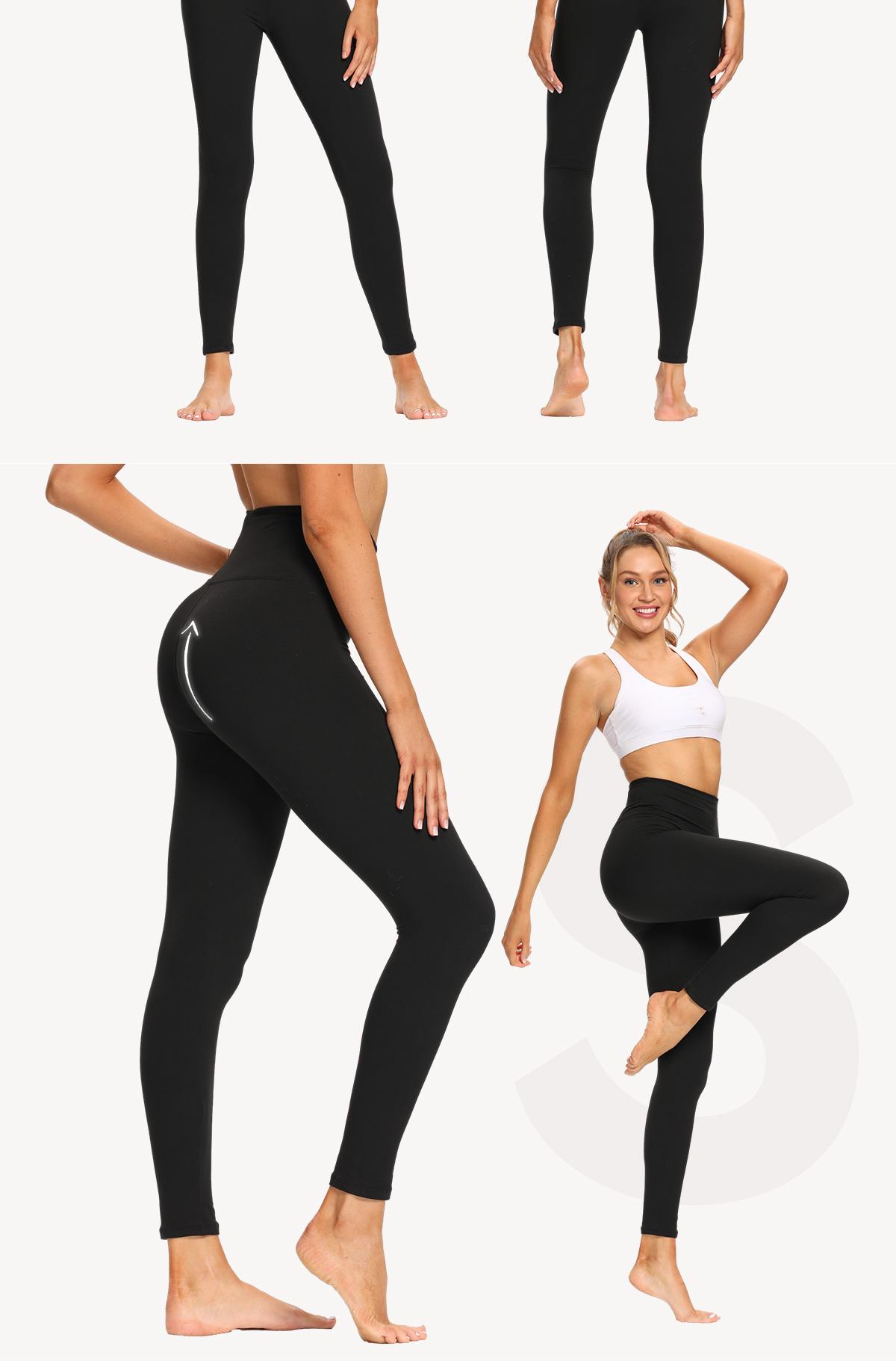SHOWITTY Women's High Waisted Tummy Control Leggings – Comfortable Yoga Pants for Daily Wear, Cycling, Workout, Travel & Running