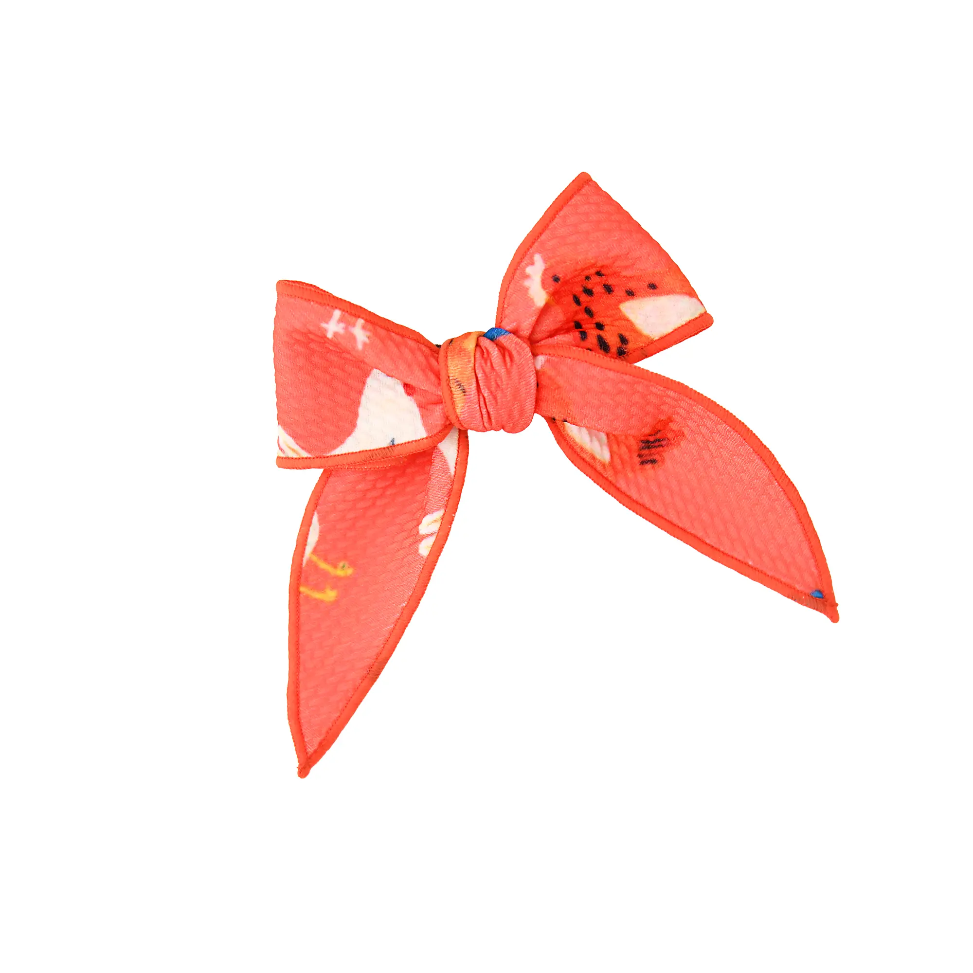 Penny Chickens CLIP BOW Soft Textured Bullet Fabric Alligator Clip for Side Parts Ponytails Sweet Hairstyles