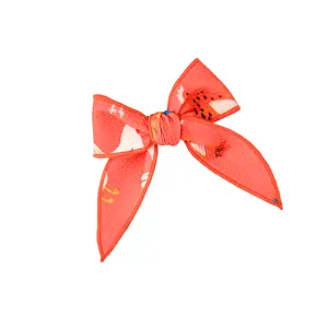 Penny Chickens CLIP BOW Soft Textured Bullet Fabric Alligator Clip for Side Parts Ponytails Sweet Hairstyles