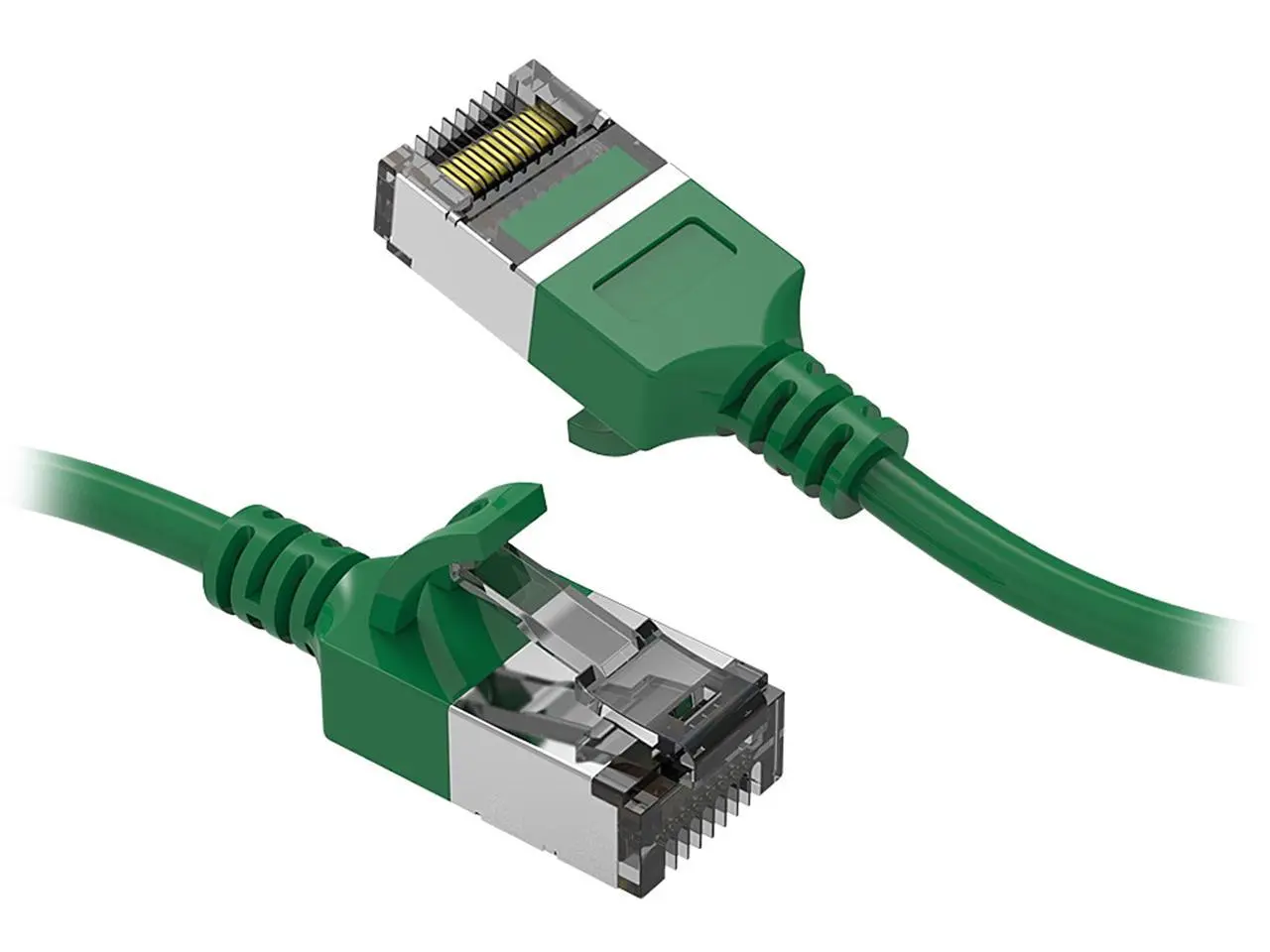 Nippon Labs 60CAT8-0.5-30GN Cat8 Ethernet Cable 0.5 feet Cat.8 U/FTP Slim Ethernet Network Cable Green 30AWG – Latest 40Gbps 2000Mhz RJ45 Patch Cord
