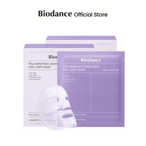 [Biodance Official] Caviar PDRN Rejuvenating Mask (8ea) | Caviar & PDRN, Hydrogel Overnight Sleeping Mask, Deep Firming, Glow, Rejuvenating, Skin Repair, Enhancing Recovery, Anti-Aging, Radiance Boost, Korean skincare, Plumping