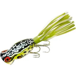 Arbogast Hula Popper 3/8 oz Fishing Lure - Cricket Frog