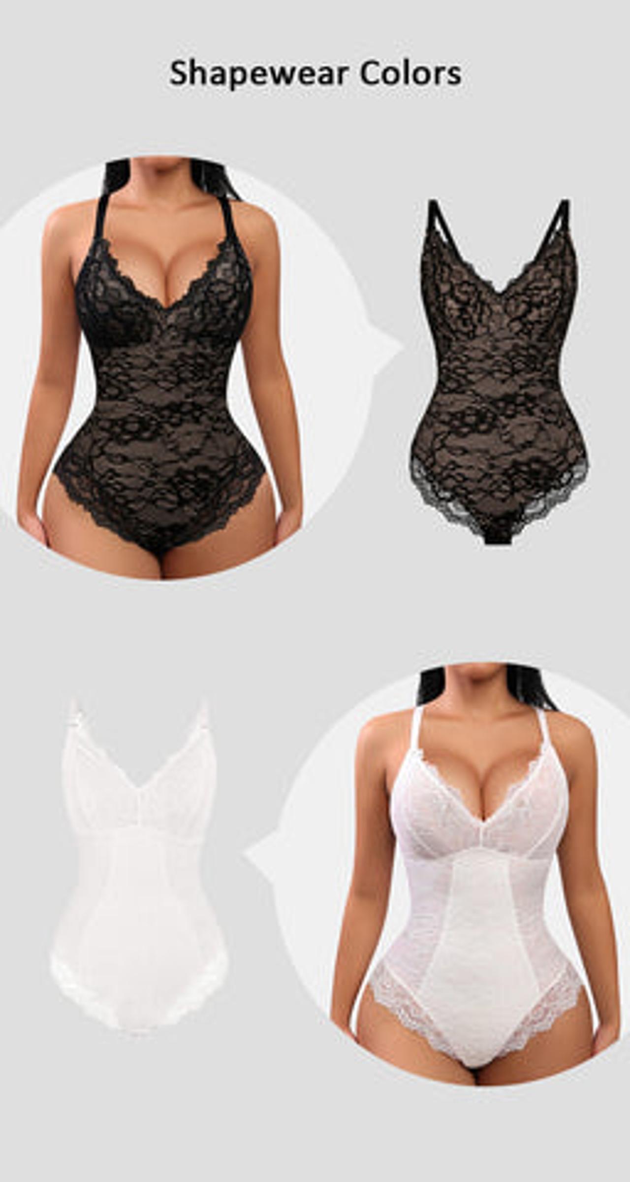 FeelinGirl #Livestream Lace Bodysuit Sexy Seamless Womenswear Shapewear for Women comfort stretchy tummy compression for lady SpringStatements
