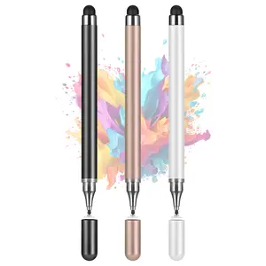 3-Pack 2-in-1 Tablets Stylus Pen for All Touchscreen with Precision Disc Tip, 2-in-1 Universal Stylus Compatible with Android, iOS, and Phone– Perfect for Writing, Drawing, and Note-Taking