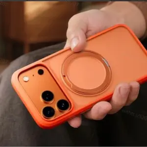 360° Rotation TPU Smartphone Stand, 360-Degree Skin-Sensing Mobile Phone Accessory, Rotatable Design Compatible with Various iPhone Cases of Different Heights & Models, Device Protector Cover