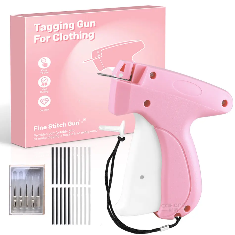 No Sewing Clothing Repair Kit, Quick Fabric Fixer Tagging Gun for Clothes, Easy Stitch Replacement Tool for Jeans, Shirts & Dresses