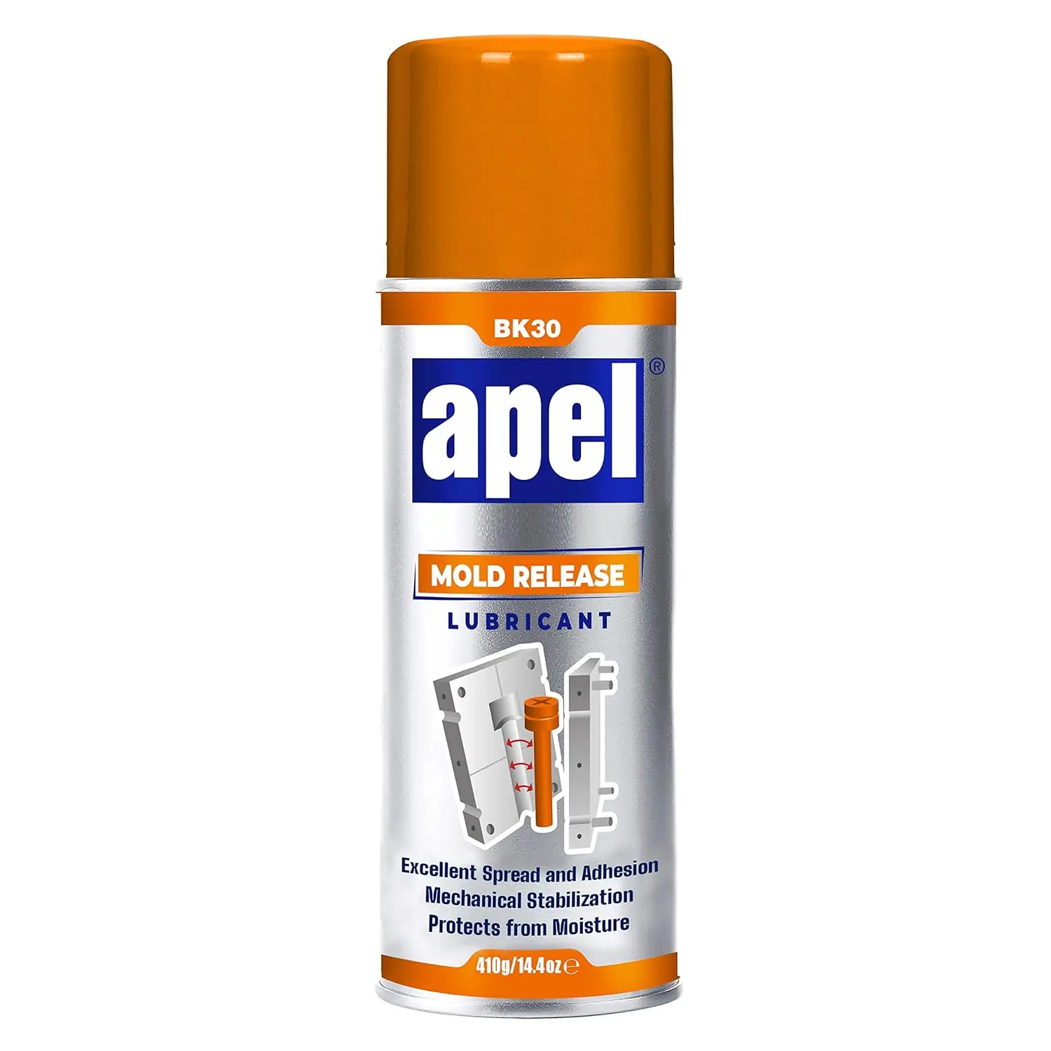 APEL BK30 Silicone Mold Release Spray, 14.4 fl oz, Excellent Release & Easy to Apply for Craft Room & Tool Shed, Increases Mold Lifespan, Increase Lifespan Of Molds