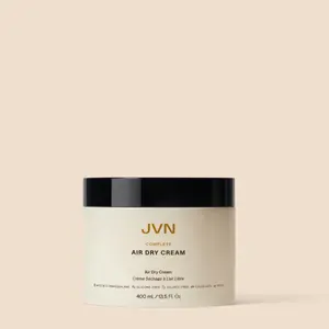 JVN No Heat Complete Air Dry Cream Jumbo Size, 13.5 FL OZ, Hair Smoothing Cream Enhances Your Natural Texture, Curl Cream and Wavy Hair Products, Silicone Free