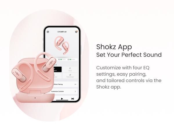 Shokz OpenFit Air - Open-Ear Headphones, True Wireless Earbuds, Water Resistant, Comfortable, Secure Earhooks for Daily Use