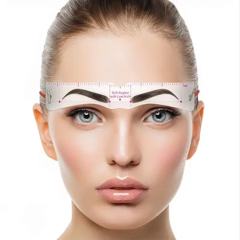 12-Piece Beginner-Friendly Eyebrow Template Set, Waterproof Sweat-Resistant, Reusable Self-Stick Tools, Cosmetic Tool, Perfect Brow Shape Kit, Eyebrow Makeup Tool, Eyebrow Stencil Kit