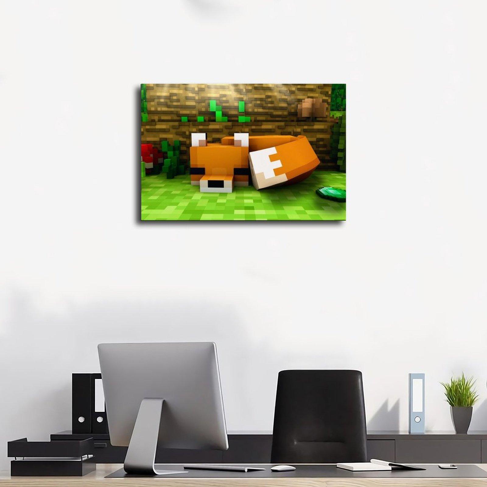 Pixel Art Canvas Printable Wall Art, Video Game Decor, Gamer Print, Kids Room Decor, bedroom Canvas Posters, Hall Wall Art