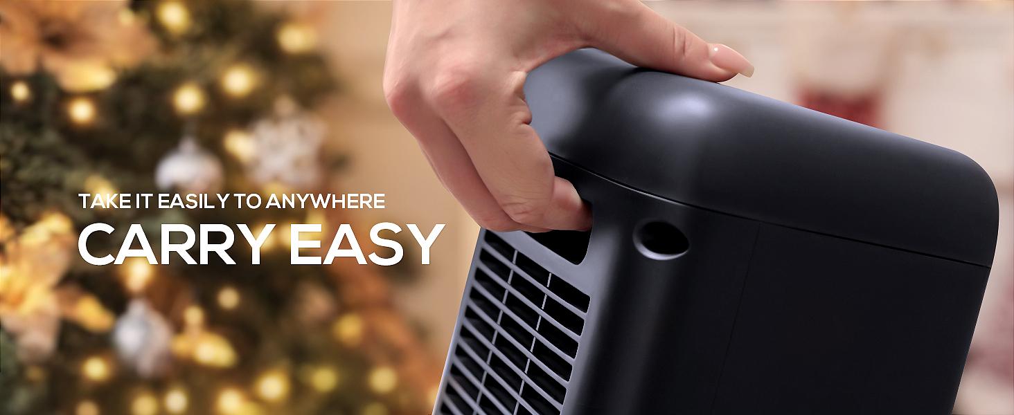 MORENTO Space Heater Indoor,1500W Electric Desk Portable Heaters 10&15inch for Safety Use with Fan and 3 Heating Modes，Remote control and WIFI#TikTokShopBlackFriday