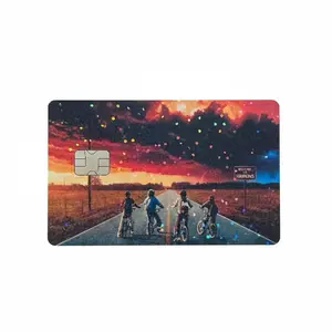 Stranger Things Credit Card Skins Featuring Iconic Characters Design for Card Enthusiasts
